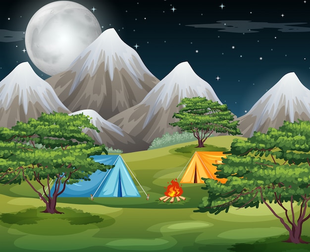 Camping in der natur