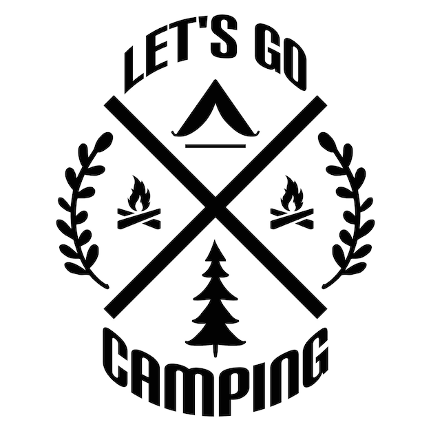 Vektor camping-svg-design