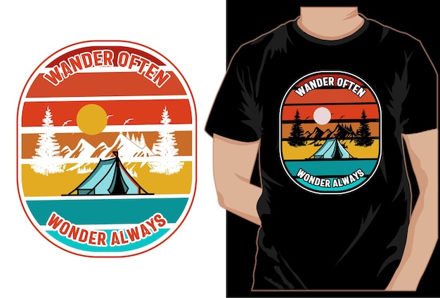 Camping-t-shirt-design