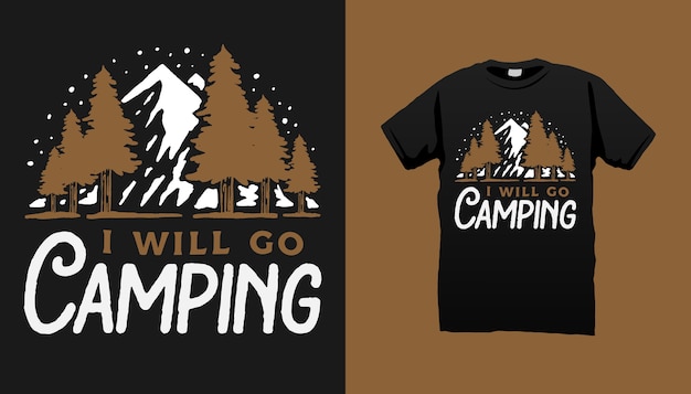 Camping t-shirt