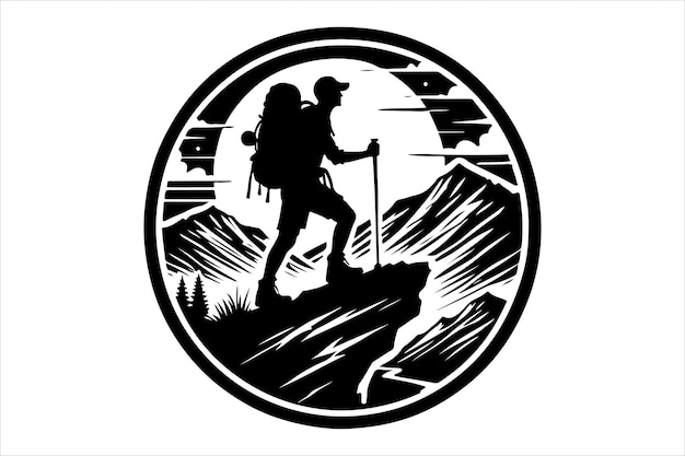 Camping-Vektor-Silhouette