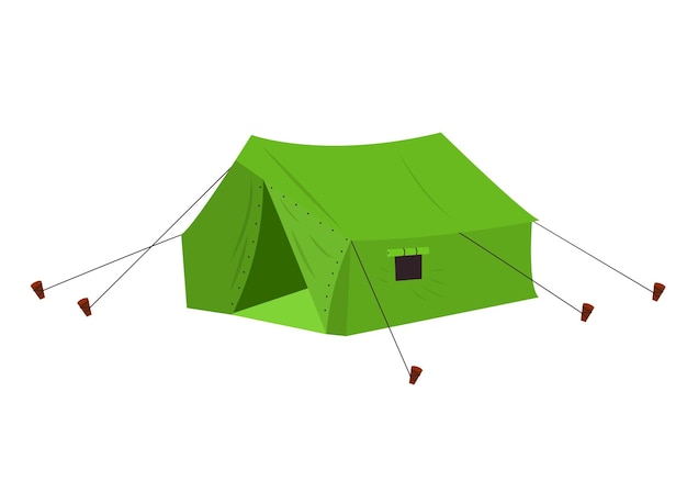 Campingzelt im outdoor-reisen shelter zum wandern, bergsteigen, abenteuerreisen, erholung