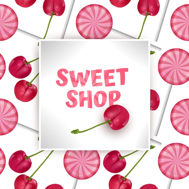 Candy sweet shop vorlage