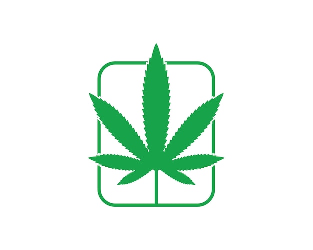 Cannabis-blatt-vektor-symbol-illustrationsdesign