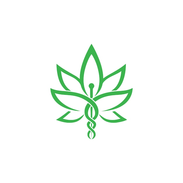 Vektor cannabis-logo