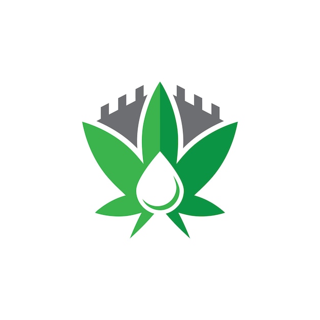 Vektor cannabis-logo