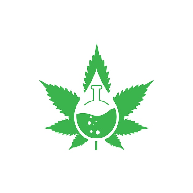 Vektor cannabis-logo