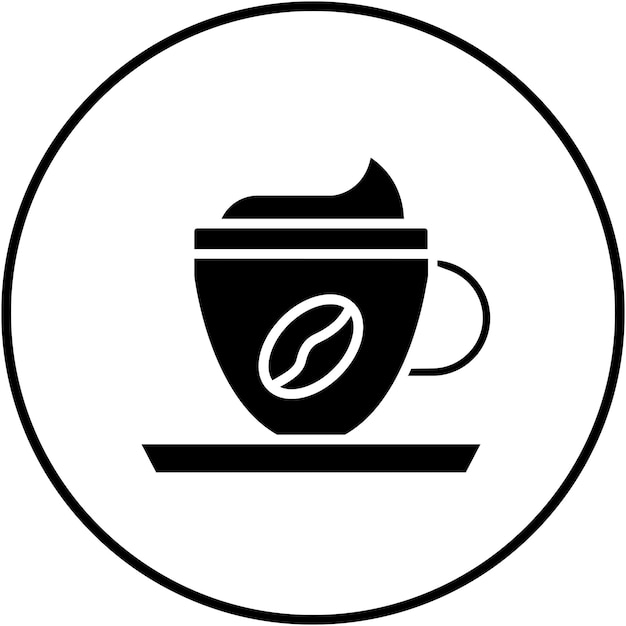 Vektor cappuccino-vektor-symbol kann für coffee-shop-ikonen verwendet werden
