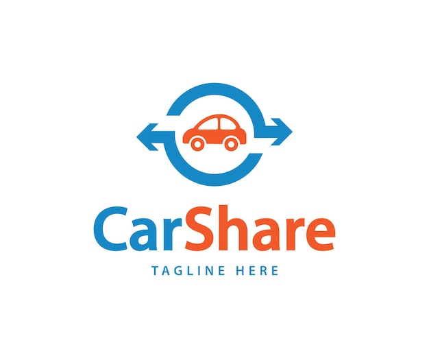 Car-share-logo. ridesharing-logo