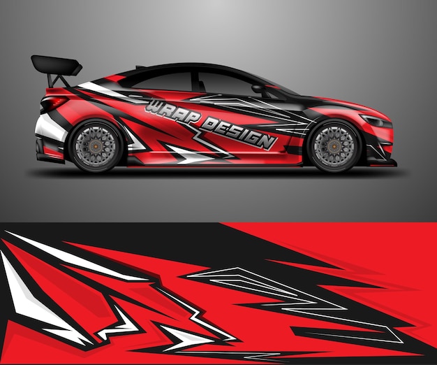 Car wrap design vektor