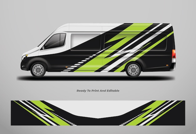 Car wrap sport design vektor