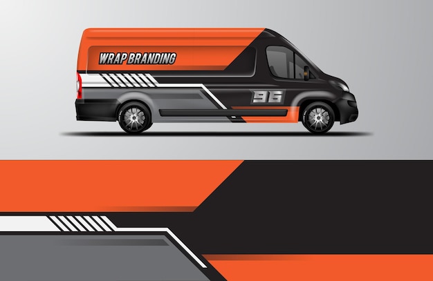 Car wrap van design vektor