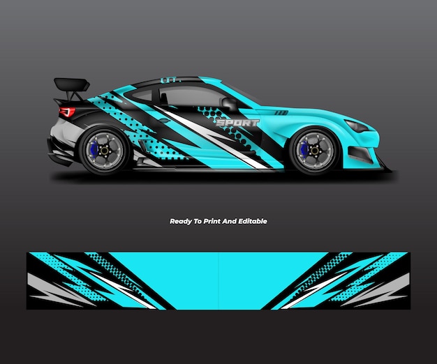 Car wrap-vektor-design