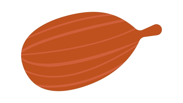 Vektor cardamon schoten flach symbol gewürze für glühwein zutat
