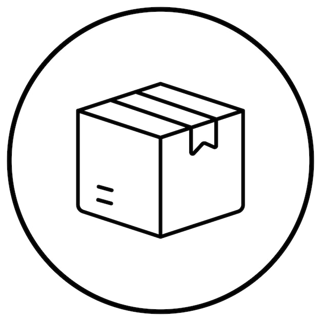 Vektor cargo box vektor-symbol kann für liefer- und logistik-symbole verwendet werden