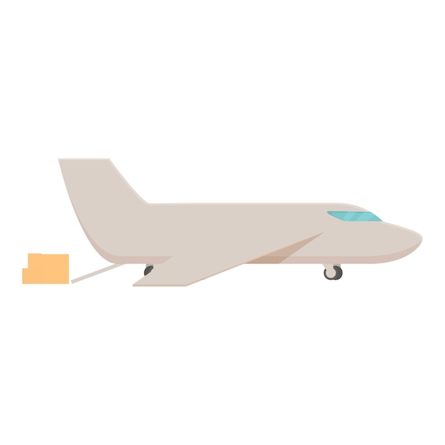 Vektor cargo-flugzeug-symbol cartoon-vektor handhabung von luftbriefen.