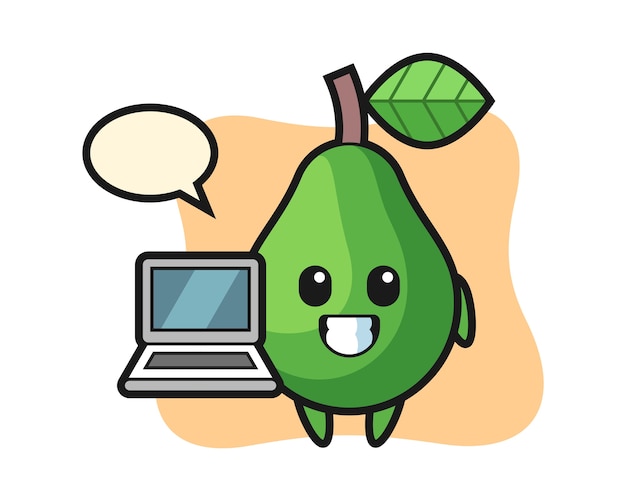 Cartoon avocado illustration