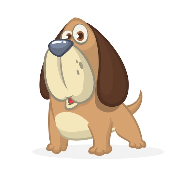 Cartoon biegle Hund