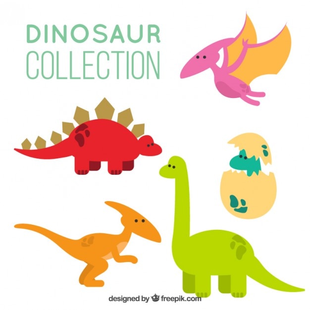 Cartoon Dinosaurier-Pack