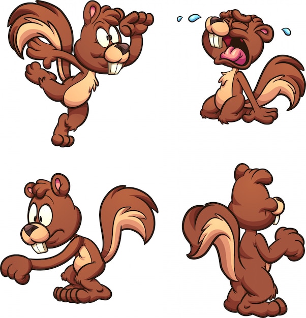 Cartoon Eichhörnchen