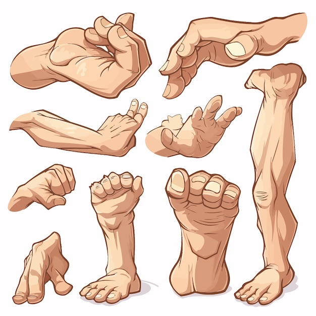 Vektor cartoon_feet_armscute_cartoons