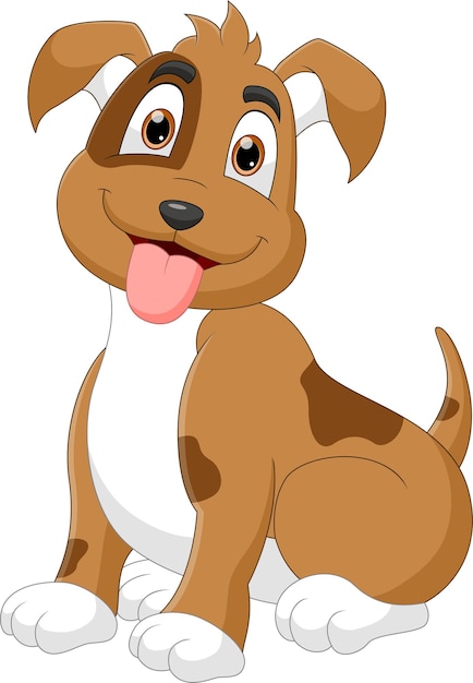 Cartoon lustiger hund