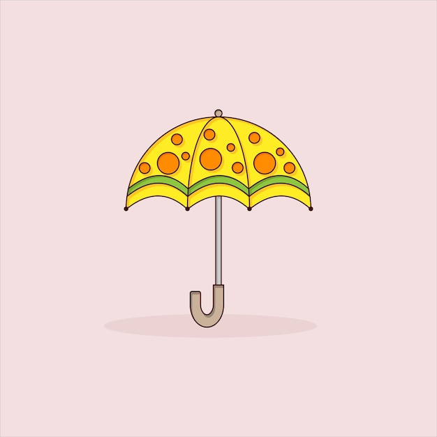 Cartoon-regenschirm schöner tupfenregenschirm