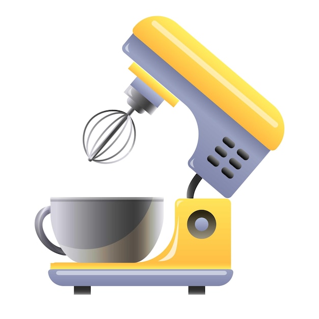 Cartoon-Vektor-Symbol für Küchenmaschine Küchenmixer Mixer-Maschine