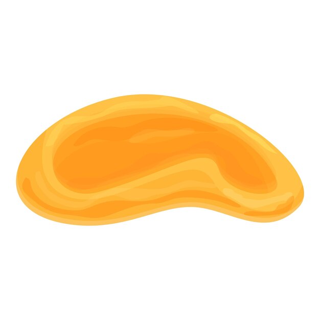 Vektor cartoon-vektor-symbol für trockene aprikosen. fruchtlebensmittel. frischer snack