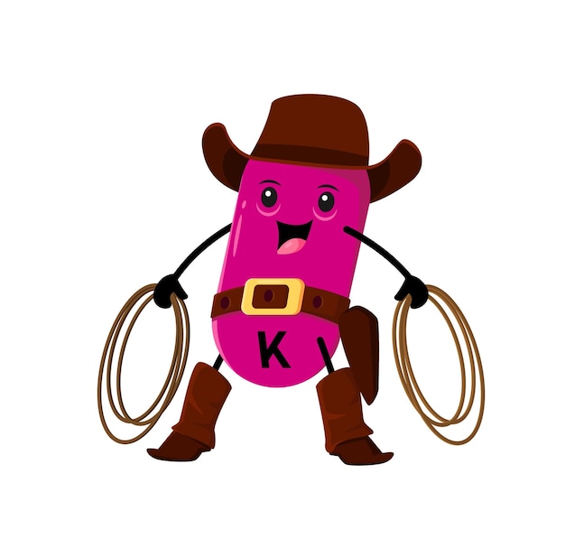 Cartoon-vitamin-k-wild-west-cowboy-figur