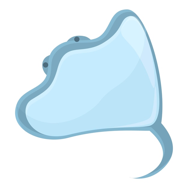 Vektor cartoon von scuba stingray vektor-symbol für web-design isoliert auf weißem hintergrund