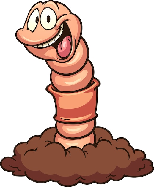 Cartoon wurm