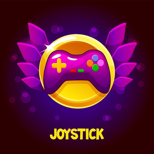 Cartoonjoystick-symbol für spiel-ui-konsolensymbol