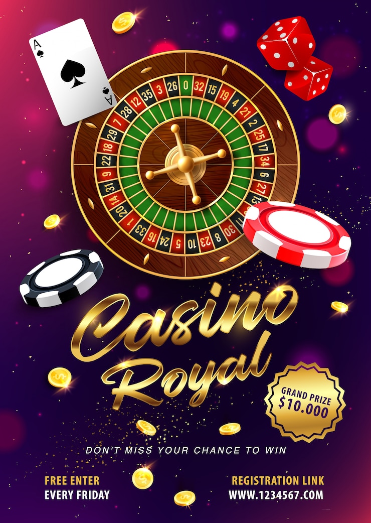 Vektor casino roulette gewinnen realistische vektor banner