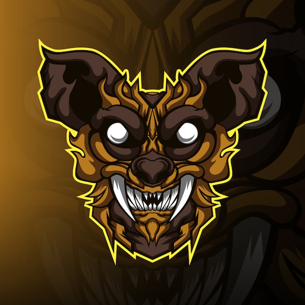 Cat monstrer gaming maskottchen logo