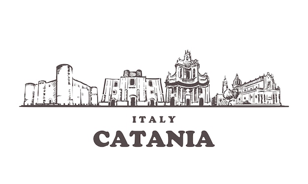 Catania skizze stadtbild