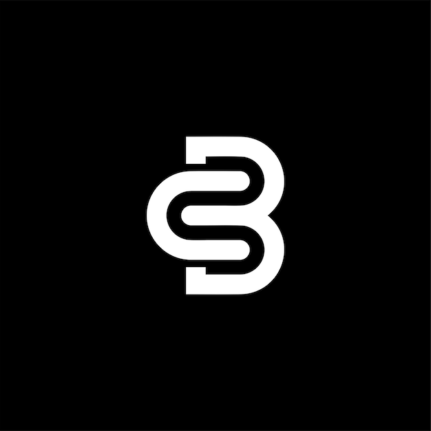 CB anfängliches einfaches Vektor-Logo-Design