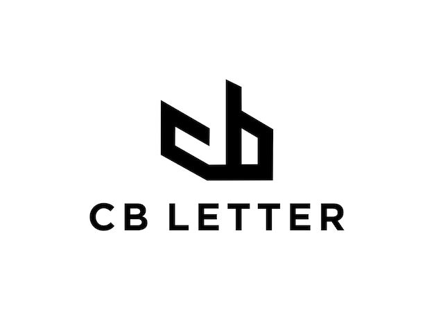 Vektor cb-buchstabe-logo-design-vektorillustration