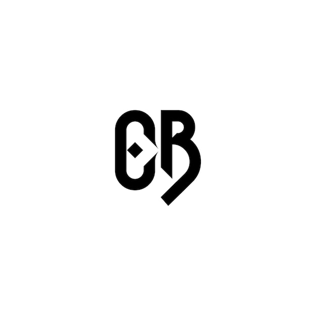 Cb-monogramm-logo-design buchstaben-text-namen-symbol monochrom-logotyp-alphabet-zeichen-einfach-logo