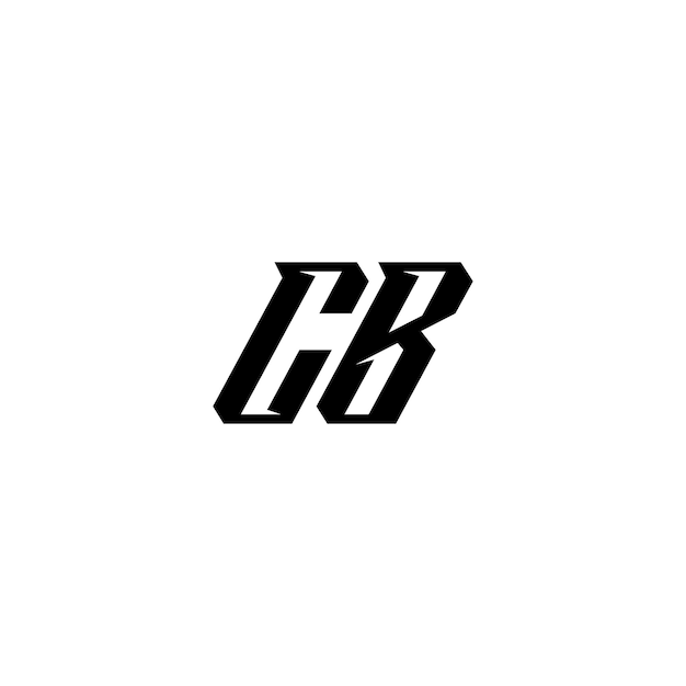CB-Monogramm-Logo-Design Buchstaben-Text-Namen-Symbol Monochrom-Logotyp-Alphabet-Zeichen-Einfach-Logo