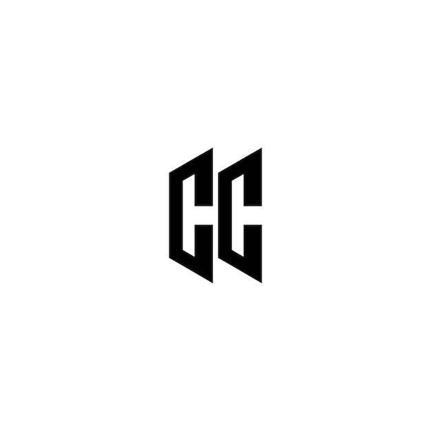 CC-Monogramm-Logo-Design Buchstabe Text Name Symbol Monochrom-Logo Alphabet-Zeichen Einfaches Logo