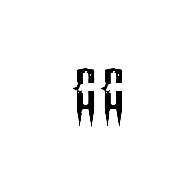 CC-Monogramm-Logo-Design Buchstabe Text Name Symbol Monochrom-Logo Alphabet-Zeichen Einfaches Logo
