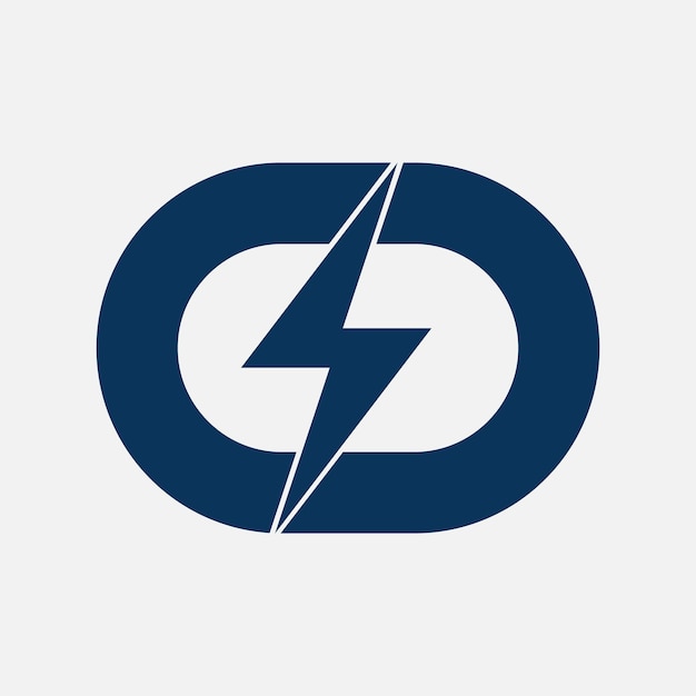 CD-Brief-Logo mit Blitz-Vorlage