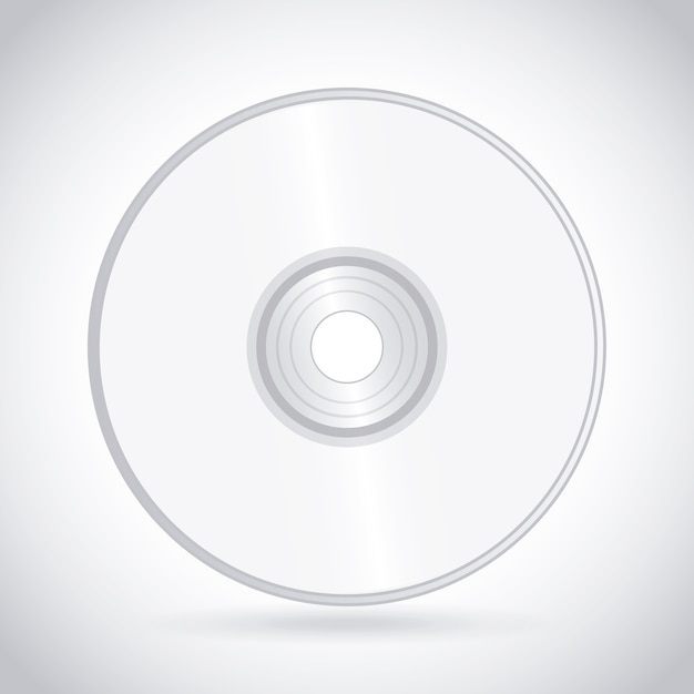 CD-Design auf weißem Hintergrund
