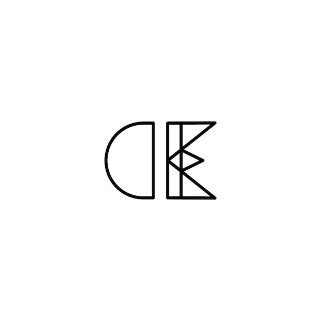 CE-Monogramm-Logo-Design, Buchstabe, Text, Name, Symbol, einfarbig, Logo, Alphabet, Zeichen, einfaches Logo