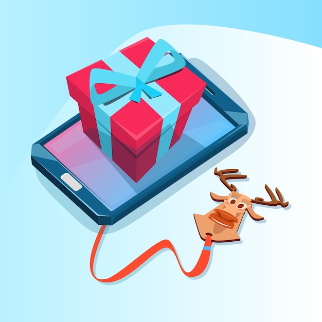 Cell smart phone mit geschenk box big holiday sale