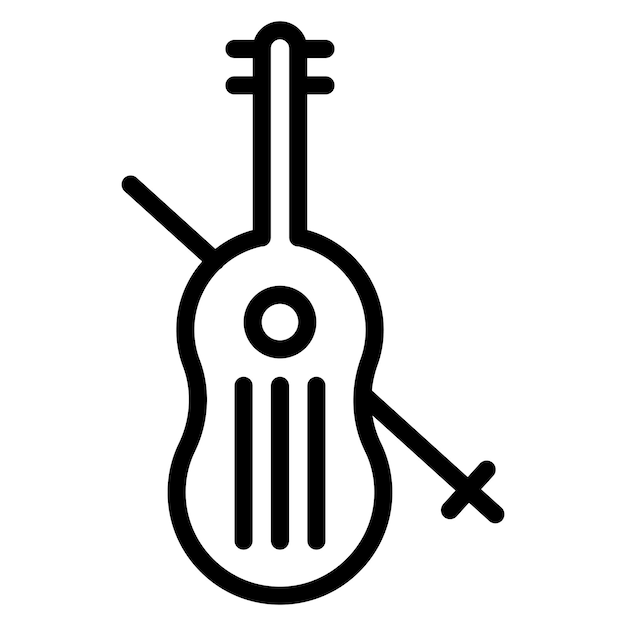 Vektor cello-icon-vektorbild kann für artist studio verwendet werden