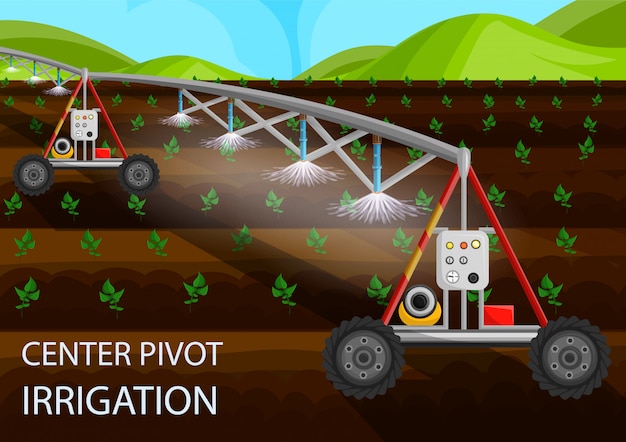 Vektor center pivot bewässerung