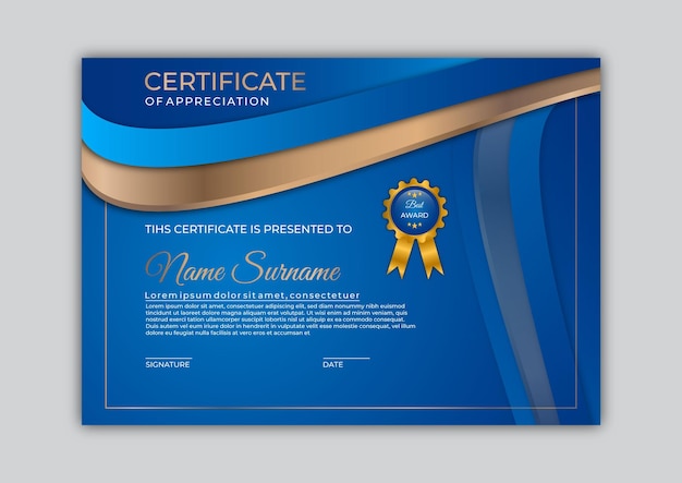 Certificate template-design