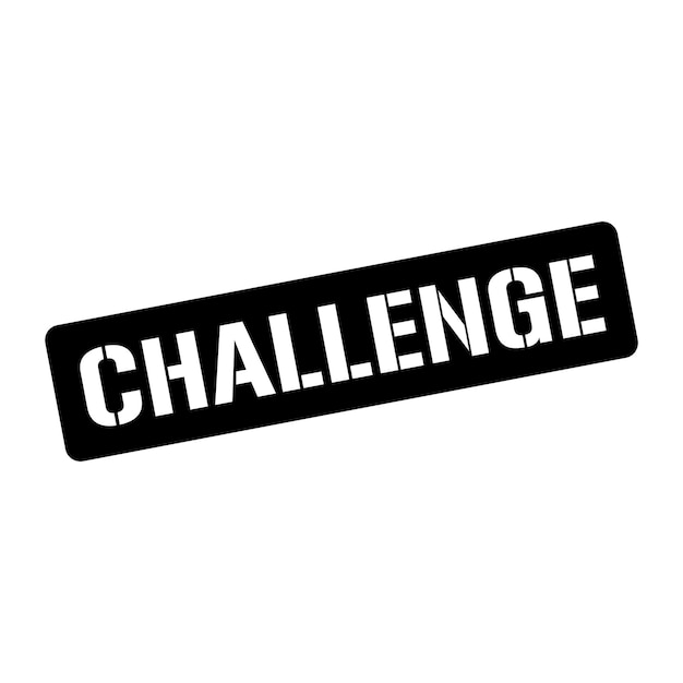 Challenge stampchallenge quadratisches schild